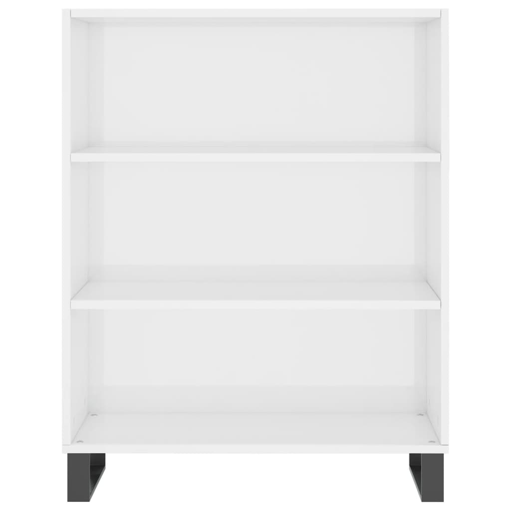Schappenkast 69,5X32,5X90 Cm Bewerkt Hout Hoogglans Wit