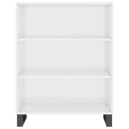 Schappenkast 69,5X32,5X90 Cm Bewerkt Hout Hoogglans Wit