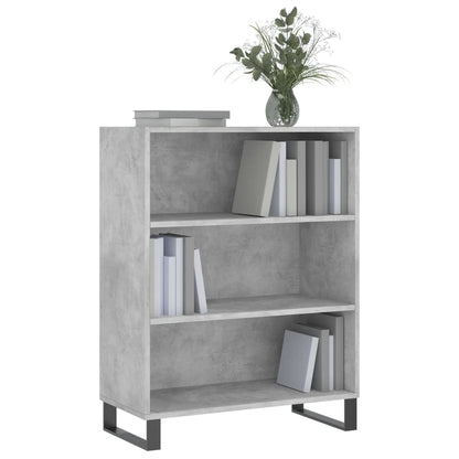 Schappenkast 69,5X32,5X90 Cm Bewerkt Hout Betongrijs