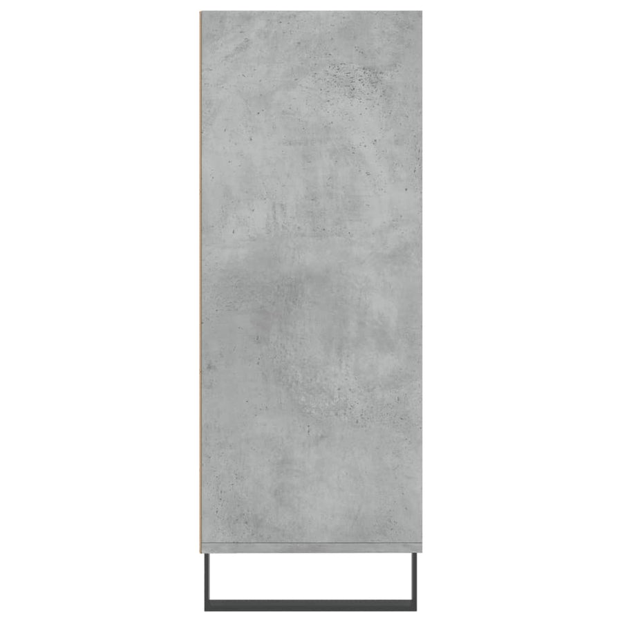 Schappenkast 69,5X32,5X90 Cm Bewerkt Hout Betongrijs