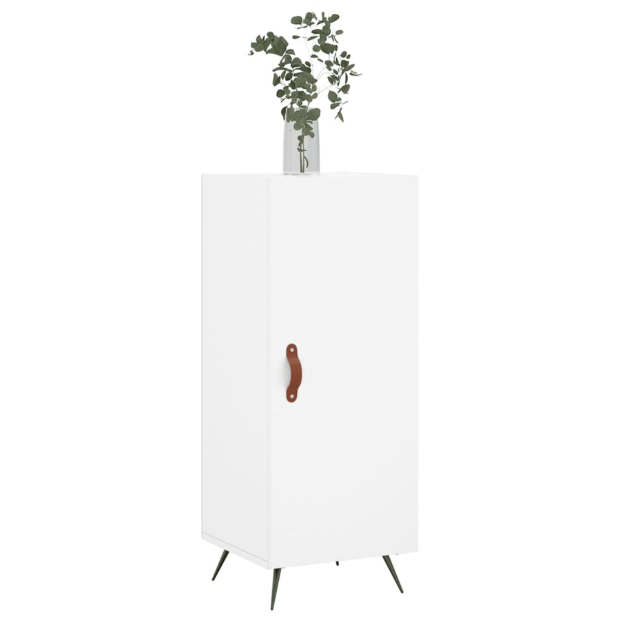Dressoir 34,5X34X90 Cm Bewerkt Hout Wit
