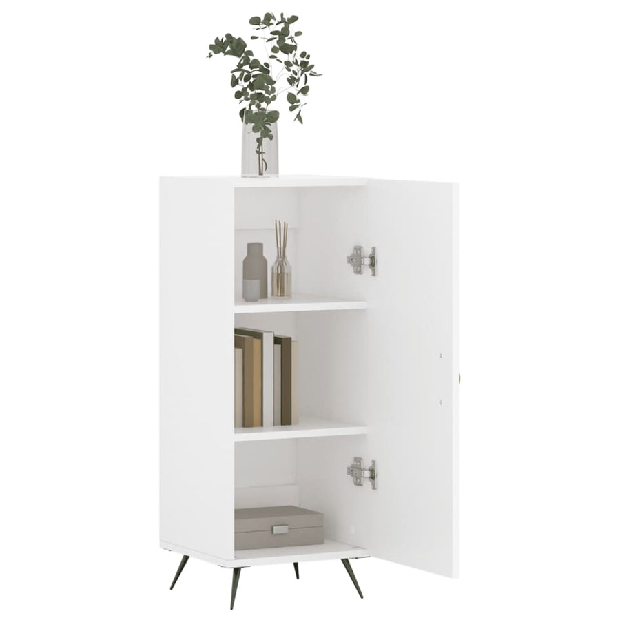 Dressoir 34,5X34X90 Cm Bewerkt Hout Wit