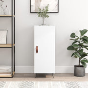 Sideboard 34.5x34x90 cm engineered wood white
