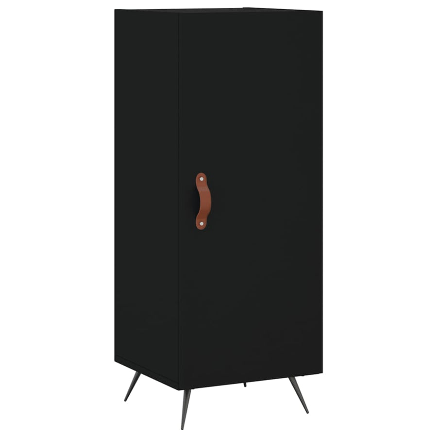 Dressoir 34,5X34X90 Cm Bewerkt Hout Zwart