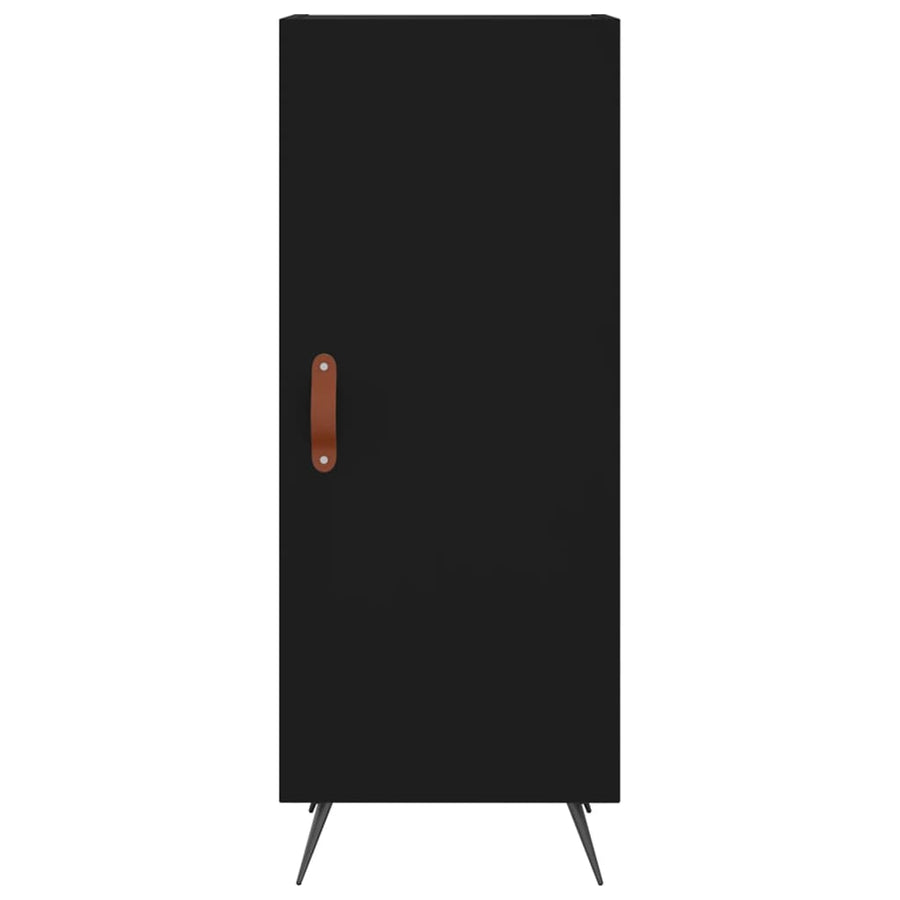 Dressoir 34,5X34X90 Cm Bewerkt Hout Zwart