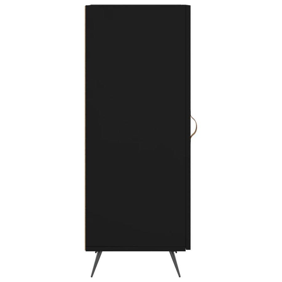 Dressoir 34,5X34X90 Cm Bewerkt Hout Zwart