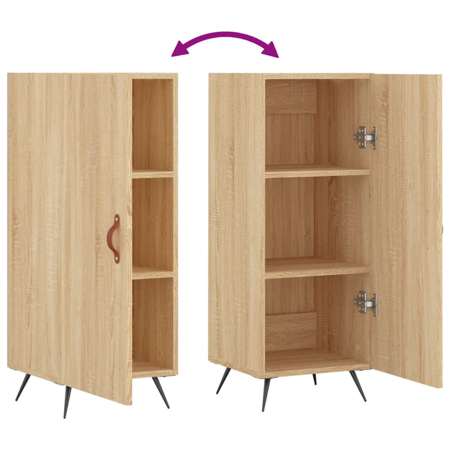 Dressoir 34,5X34X90 Cm Bewerkt Hout Sonoma Eiken