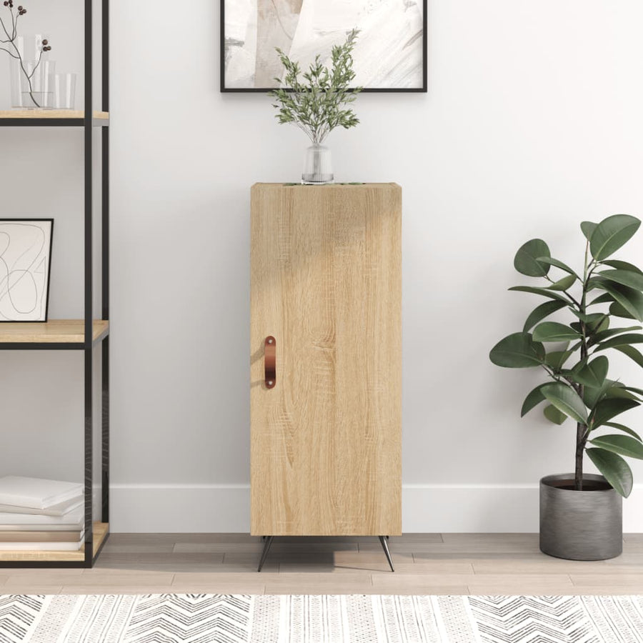 Dressoir 34,5X34X90 Cm Bewerkt Hout Sonoma Eiken