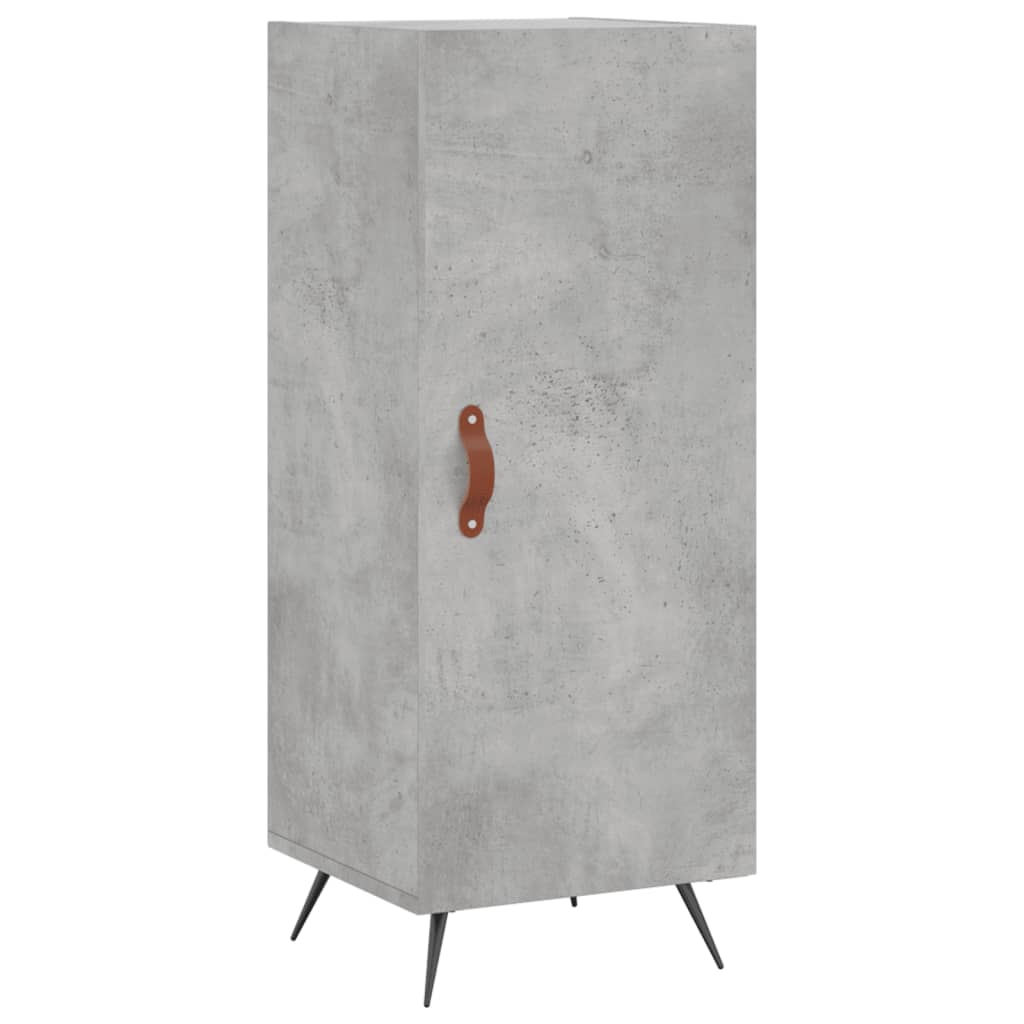 Dressoir 34,5X34X90 Cm Bewerkt Hout Betongrijs