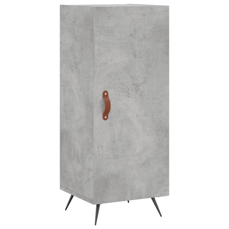 Dressoir 34,5X34X90 Cm Bewerkt Hout Betongrijs