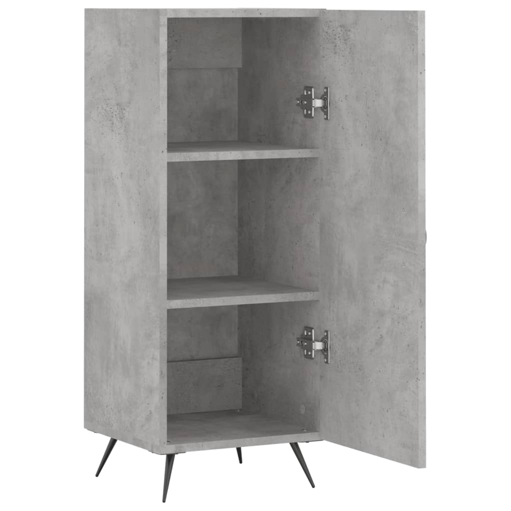 Dressoir 34,5X34X90 Cm Bewerkt Hout Betongrijs