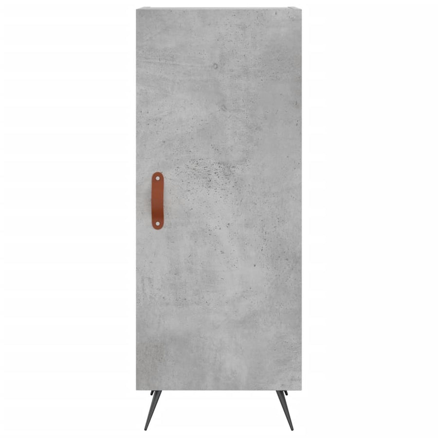 Dressoir 34,5X34X90 Cm Bewerkt Hout Betongrijs