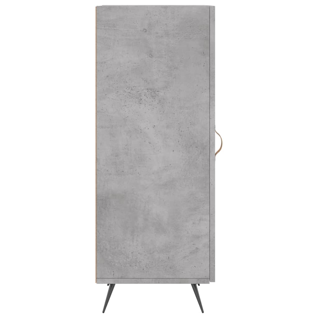 Dressoir 34,5X34X90 Cm Bewerkt Hout Betongrijs
