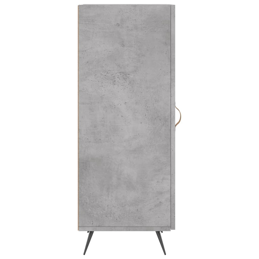 Dressoir 34,5X34X90 Cm Bewerkt Hout Betongrijs