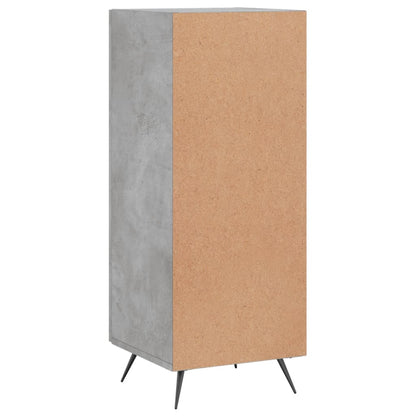 Dressoir 34,5X34X90 Cm Bewerkt Hout Betongrijs