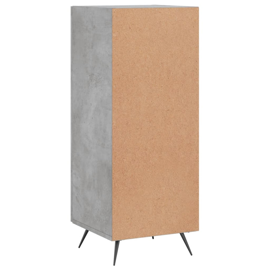 Dressoir 34,5X34X90 Cm Bewerkt Hout Betongrijs
