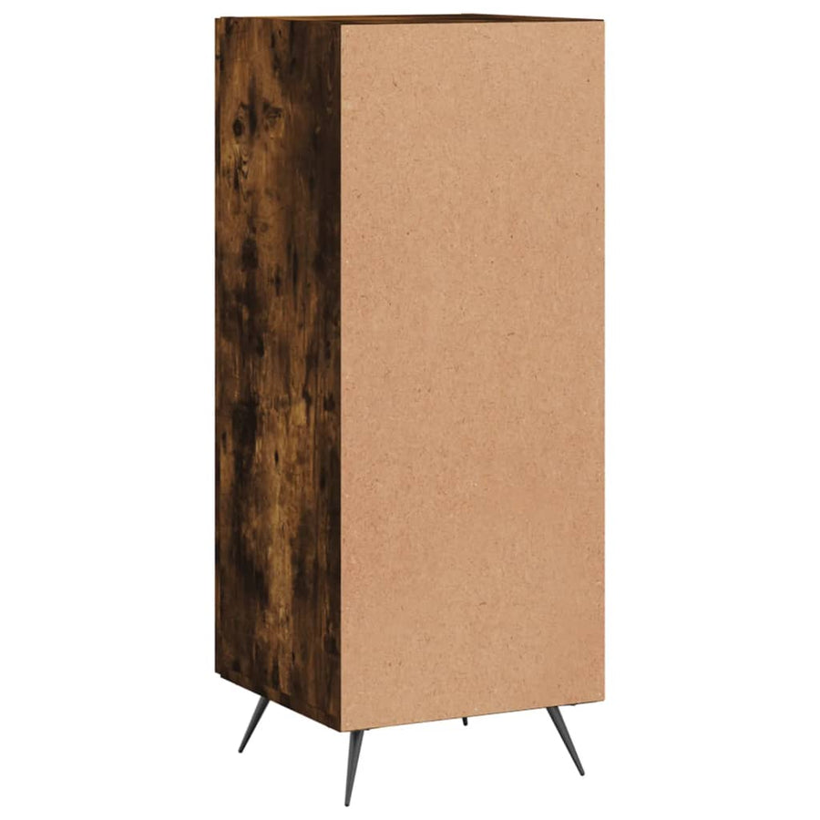 Dressoir 34,5X34X90 Cm Bewerkt Hout Gerookt Eiken