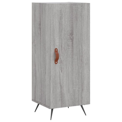 Dressoir 34,5X34X90 Cm Bewerkt Hout Grijs Sonoma Eikenkleurig