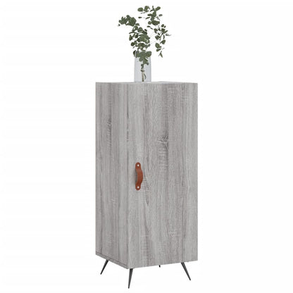 Dressoir 34,5X34X90 Cm Bewerkt Hout Grijs Sonoma Eikenkleurig