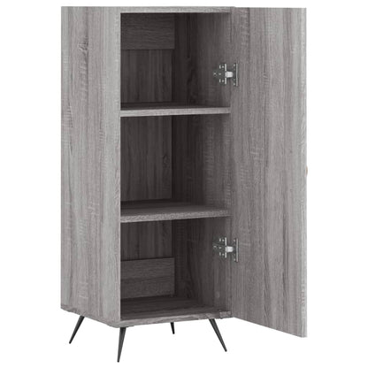 Dressoir 34,5X34X90 Cm Bewerkt Hout Grijs Sonoma Eikenkleurig