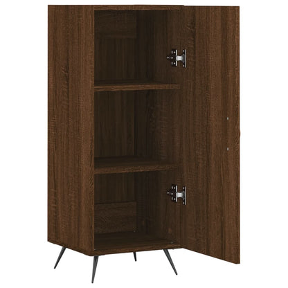 Dressoir 34,5X34X90 Cm Bewerkt Hout Bruin Eikenkleur