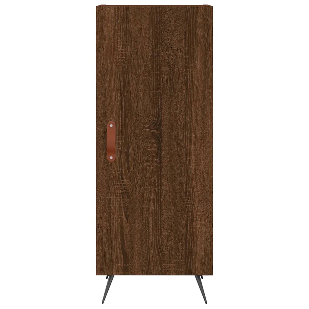 Dressoir 34,5X34X90 Cm Bewerkt Hout Bruin Eikenkleur