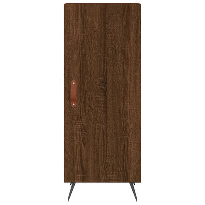 Dressoir 34,5X34X90 Cm Bewerkt Hout Bruin Eikenkleur