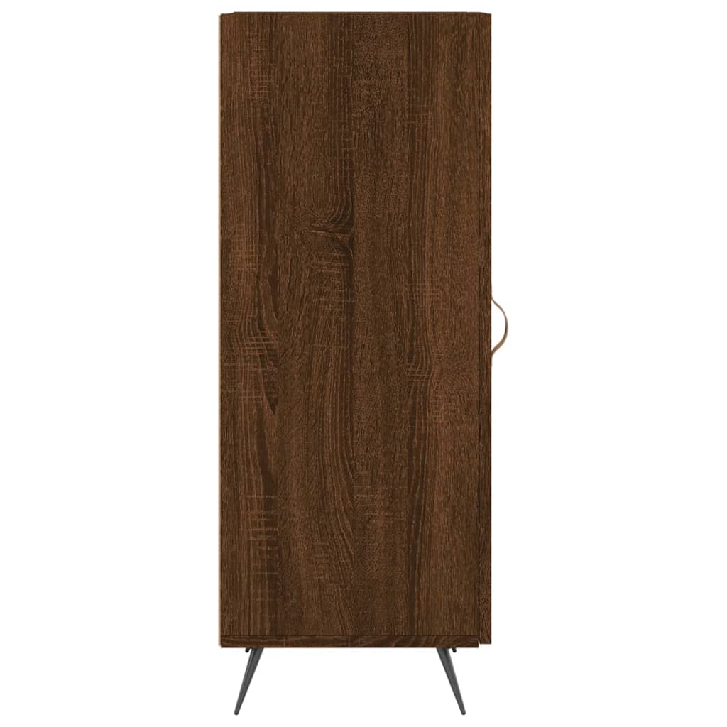 Dressoir 34,5X34X90 Cm Bewerkt Hout Bruin Eikenkleur