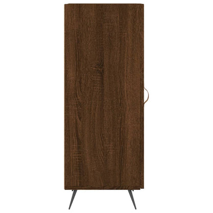 Dressoir 34,5X34X90 Cm Bewerkt Hout Bruin Eikenkleur