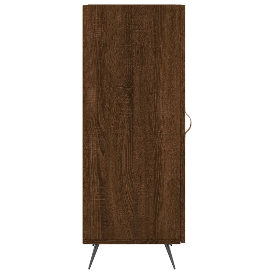 Dressoir 34,5X34X90 Cm Bewerkt Hout Bruin Eikenkleur