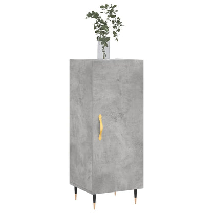 Dressoir 34,5X34X90 Cm Bewerkt Hout Betongrijs