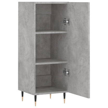 Dressoir 34,5X34X90 Cm Bewerkt Hout Betongrijs