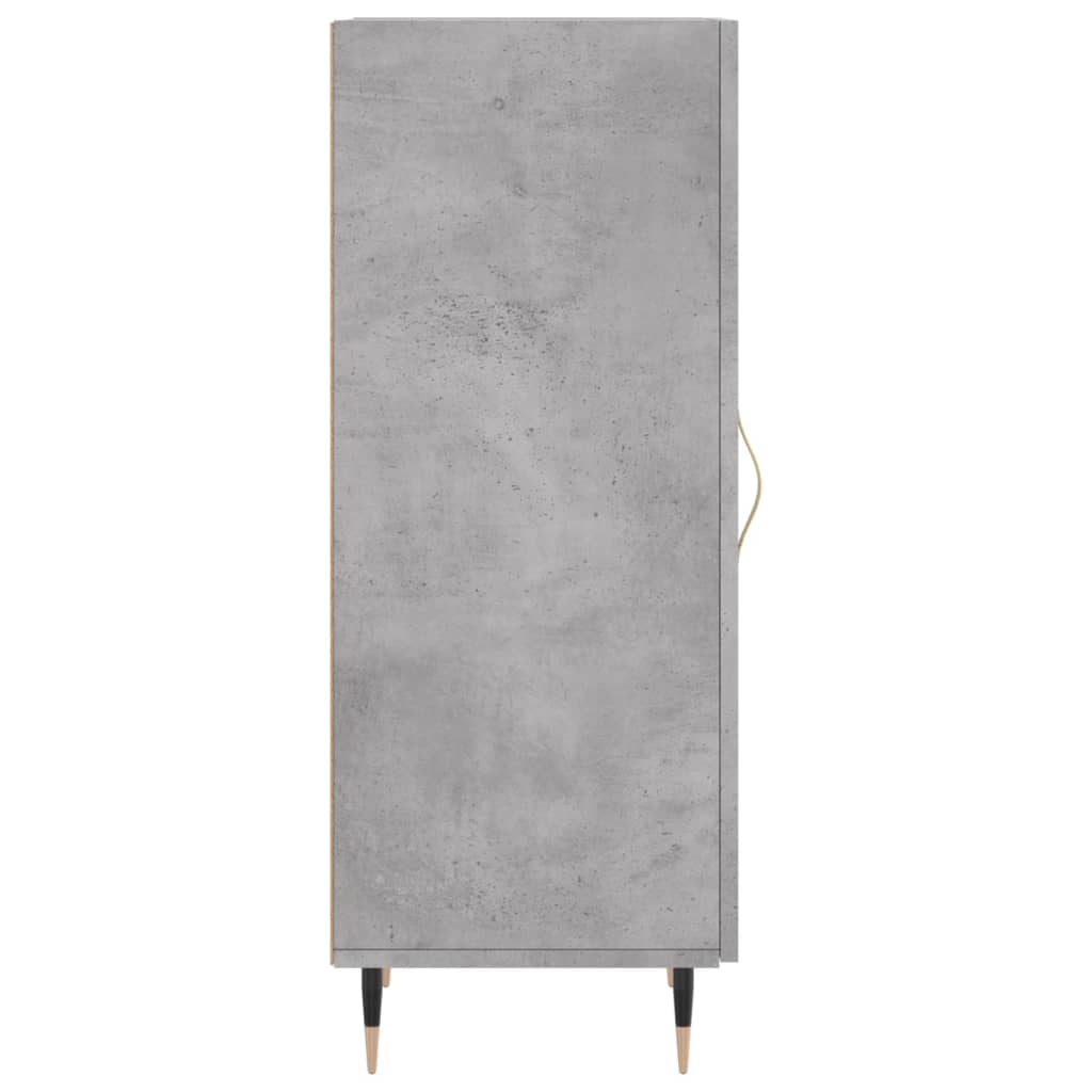 Dressoir 34,5X34X90 Cm Bewerkt Hout Betongrijs