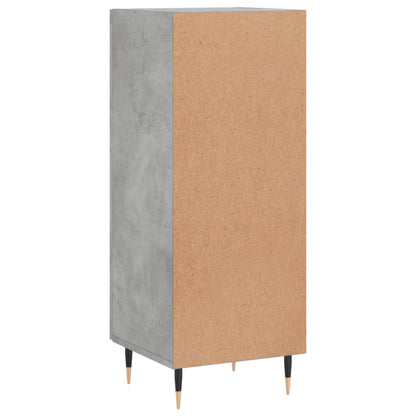 Dressoir 34,5X34X90 Cm Bewerkt Hout Betongrijs