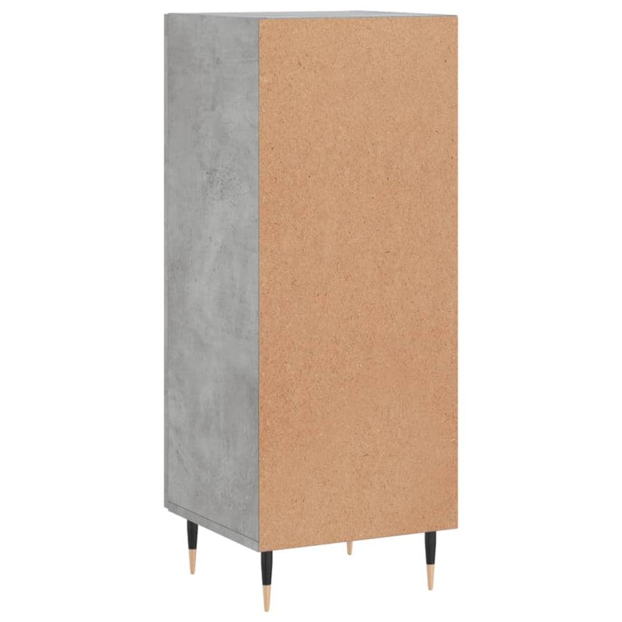 Dressoir 34,5X34X90 Cm Bewerkt Hout Betongrijs