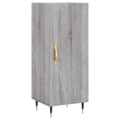 Dressoir 34,5X34X90 Cm Bewerkt Hout Grijs Sonoma Eikenkleurig