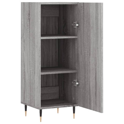 Dressoir 34,5X34X90 Cm Bewerkt Hout Grijs Sonoma Eikenkleurig