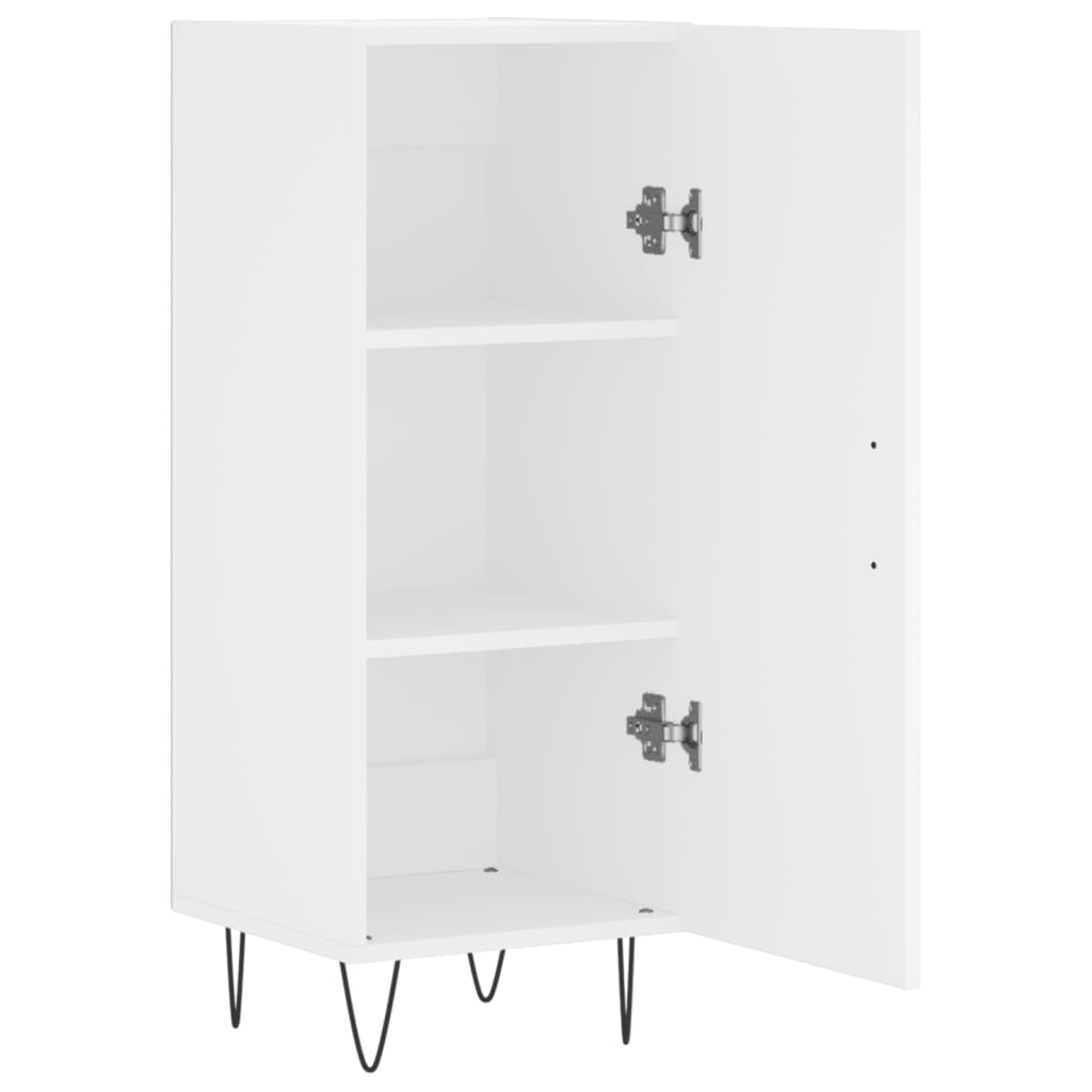 Dressoir 34,5X34X90 Cm Bewerkt Hout Wit
