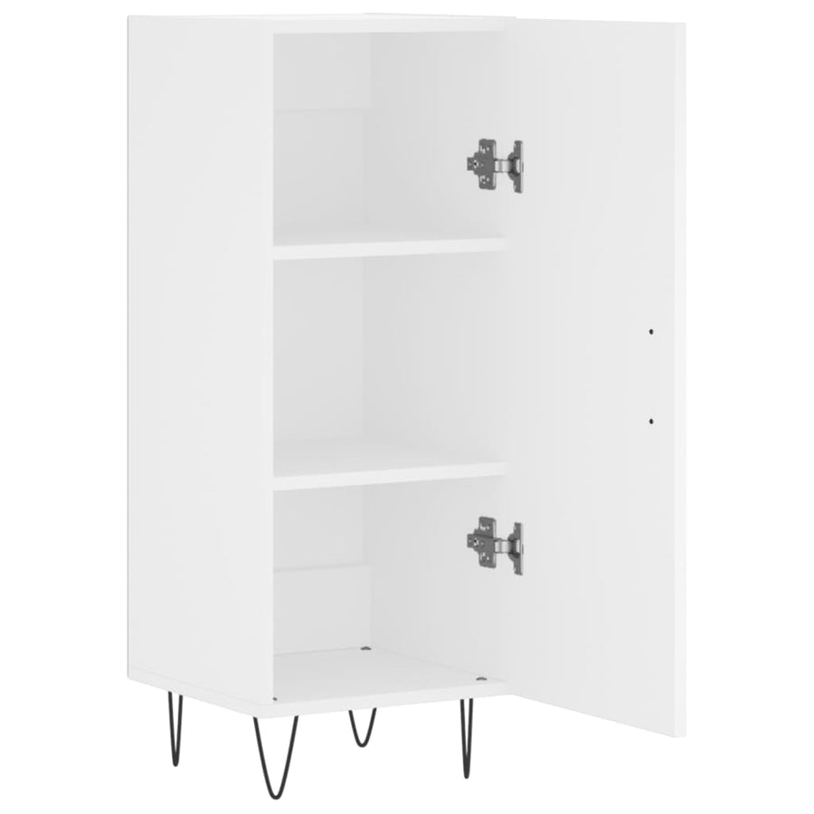 Dressoir 34,5X34X90 Cm Bewerkt Hout Wit