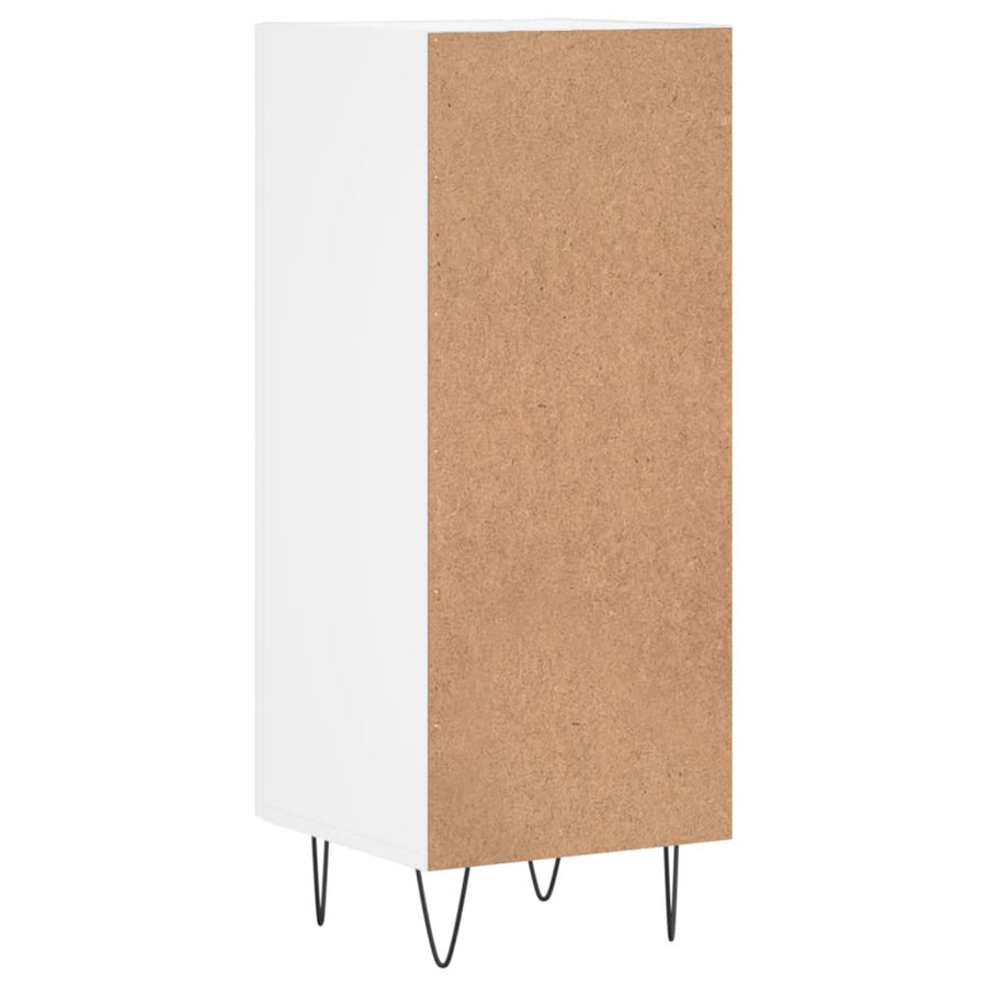 Dressoir 34,5X34X90 Cm Bewerkt Hout Wit