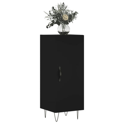 Dressoir 34,5X34X90 Cm Bewerkt Hout Zwart