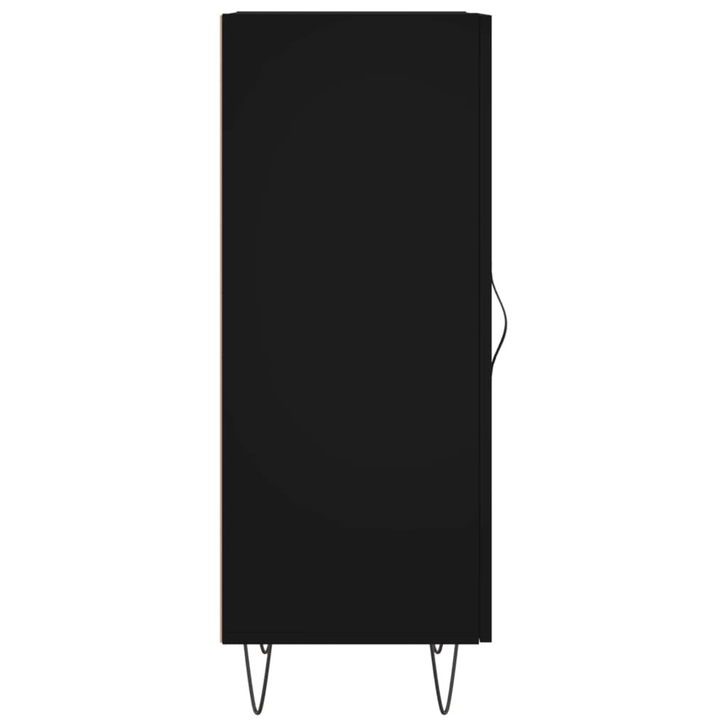 Dressoir 34,5X34X90 Cm Bewerkt Hout Zwart