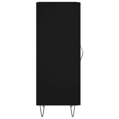 Dressoir 34,5X34X90 Cm Bewerkt Hout Zwart