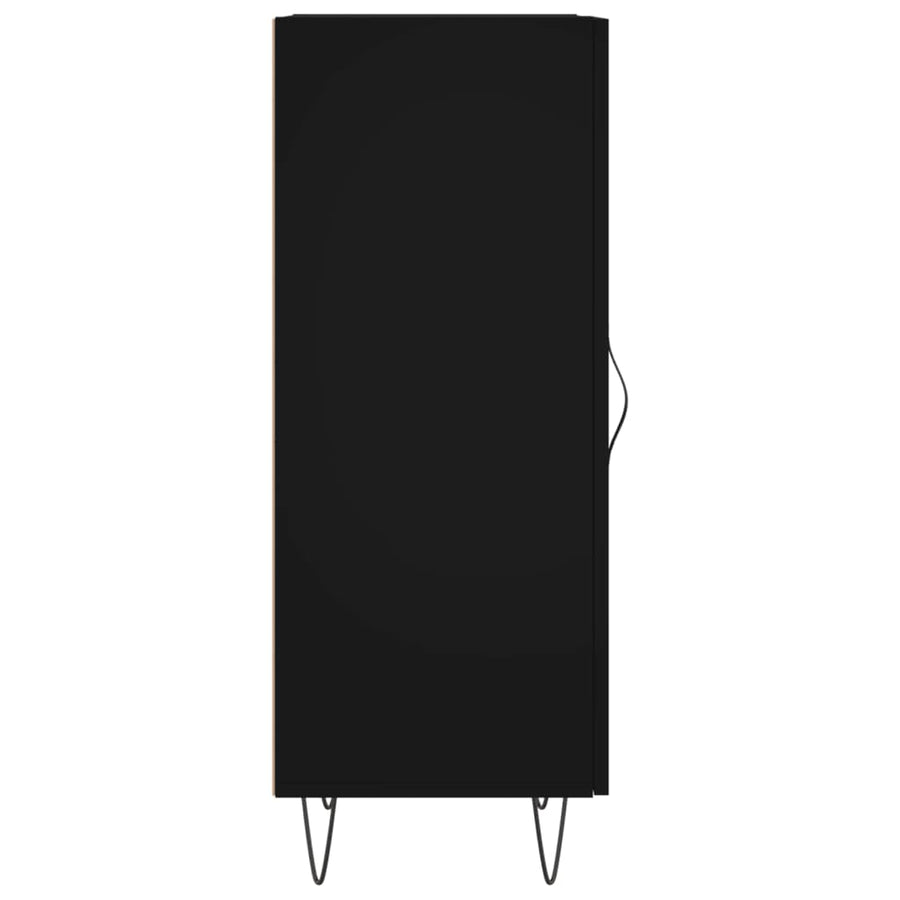 Dressoir 34,5X34X90 Cm Bewerkt Hout Zwart