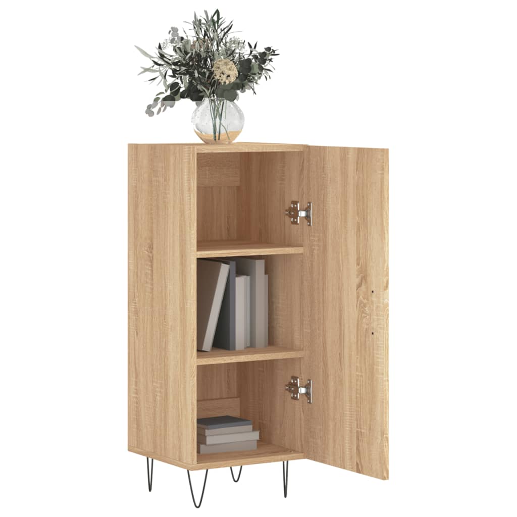 Dressoir 34,5X34X90 Cm Bewerkt Hout Sonoma Eiken