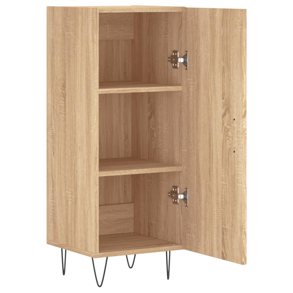 Dressoir 34,5X34X90 Cm Bewerkt Hout Sonoma Eiken