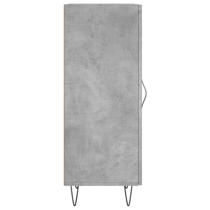 Dressoir 34,5X34X90 Cm Bewerkt Hout Betongrijs