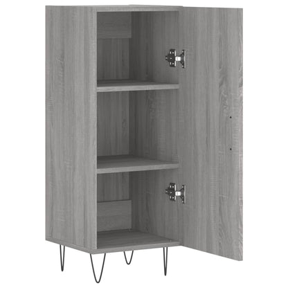 Dressoir 34,5X34X90 Cm Bewerkt Hout Grijs Sonoma Eikenkleurig