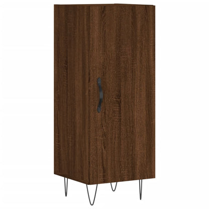 Dressoir 34,5X34X90 Cm Bewerkt Hout Bruin Eikenkleur
