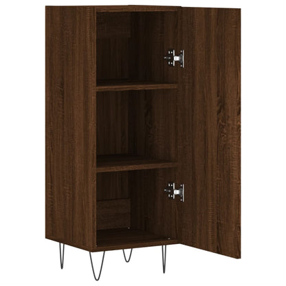 Dressoir 34,5X34X90 Cm Bewerkt Hout Bruin Eikenkleur